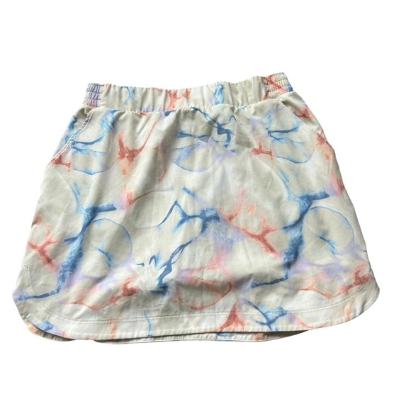 CALIA Birdie Golf Skort skirt built in shorts tennis size medium white floral - Picture 2 of 8